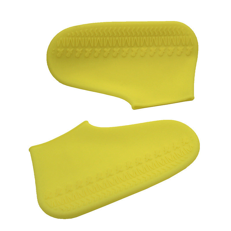 Non-slip thick silicone rain shoe cover