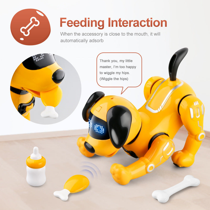 Smart Remote Control Robot Dog Children's Early Educational Toy Parent-Child Puzzle Interaction Electronic Pet Sing Dog Kid Gift