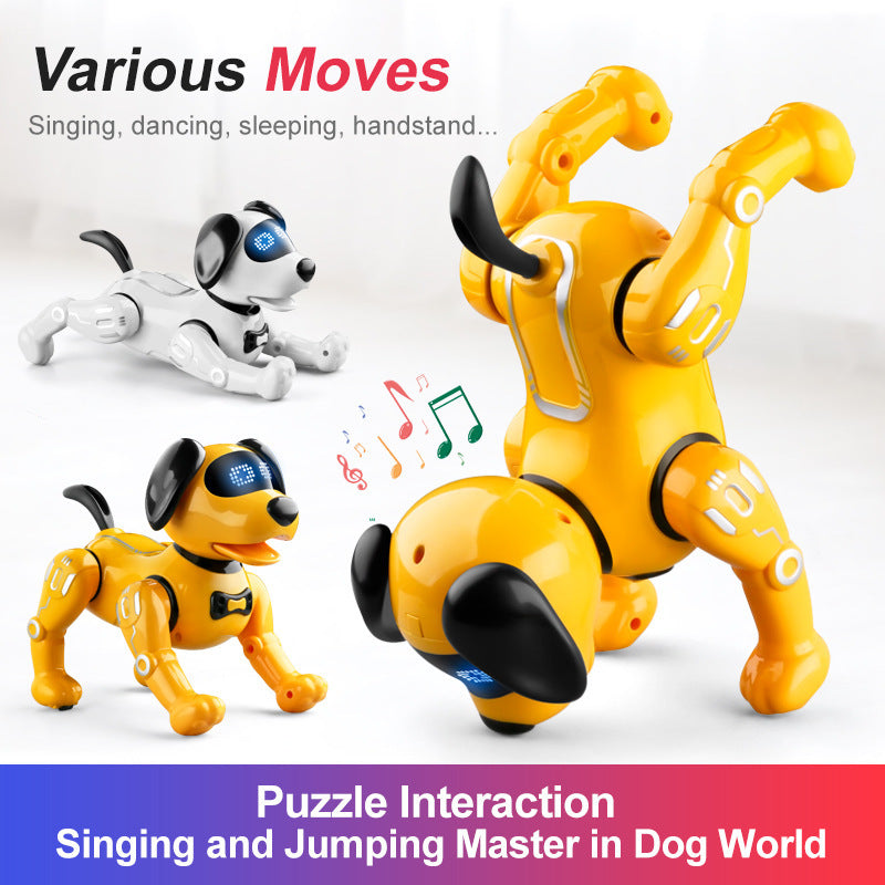 Smart Remote Control Robot Dog Children's Early Educational Toy Parent-Child Puzzle Interaction Electronic Pet Sing Dog Kid Gift