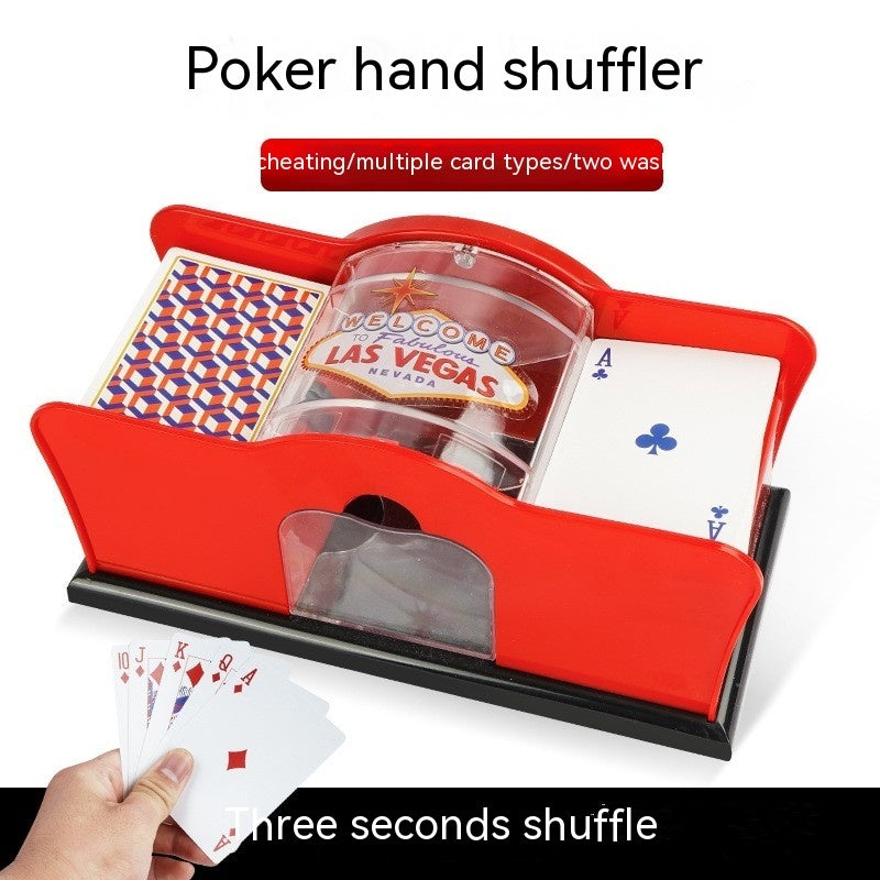 Poker Card Hand Shuffler Easy Hand Cranked Casino Card Shuffling Machine For Blackjack Poker Texas