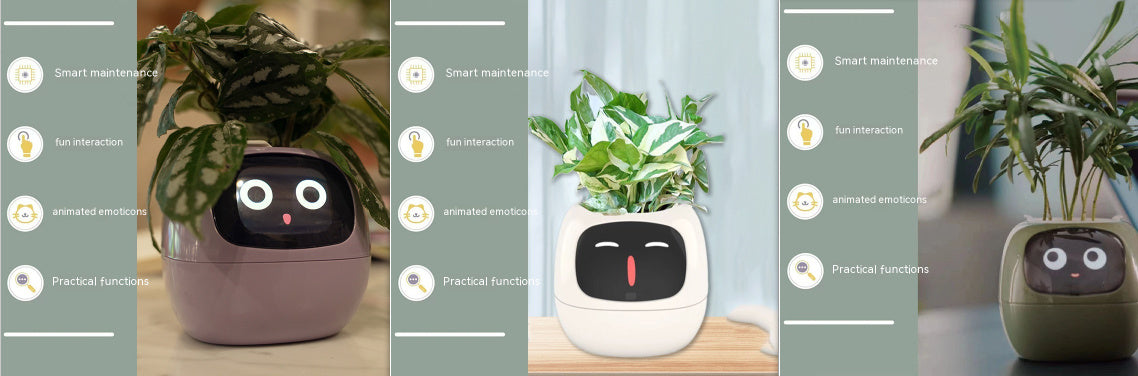 Smart Planter Endless Fun Over 49 Rich Expressions 7 Smart Sensors And AI Chips Make Raising Plants Easy And Fun