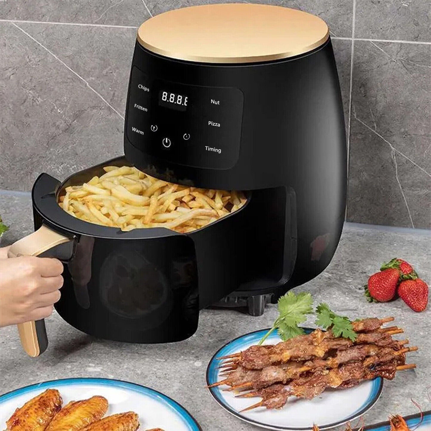 15L Air Fryer Low Fat Healthy Food Oven Cooker Oil Free Frying Chips Timer LCD