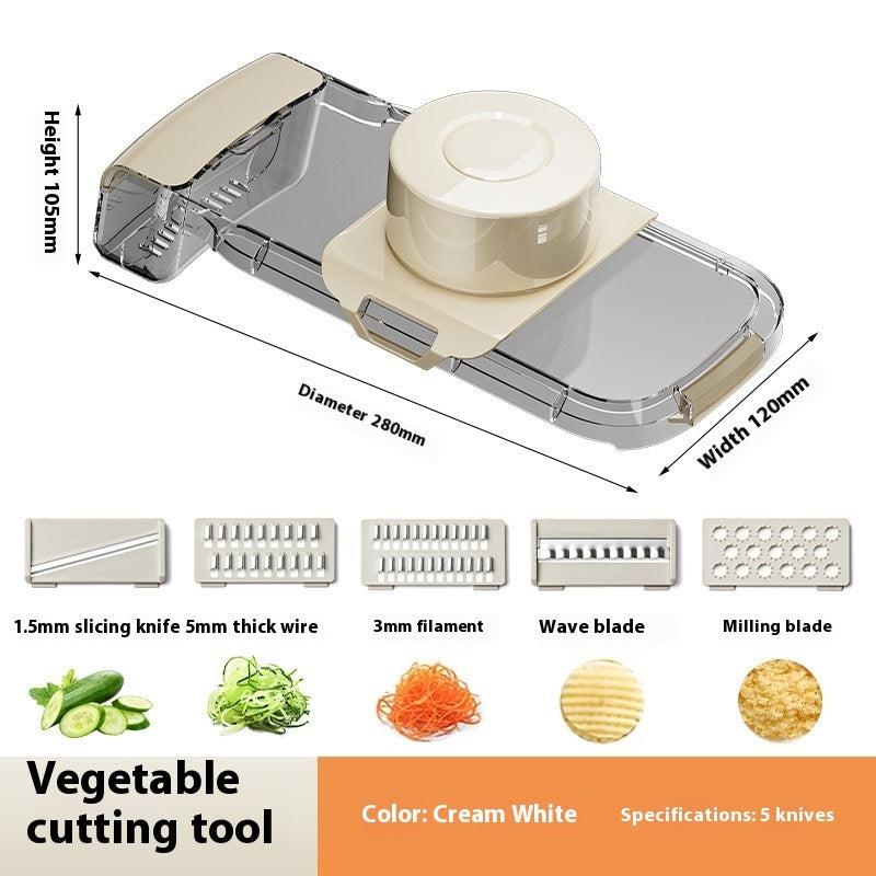 2in1 Multifunctional Vegetable Cutter For Cutting And Draining Vegetables Sturdy Food Chopper Convenient Dicer Kitchen Gadget