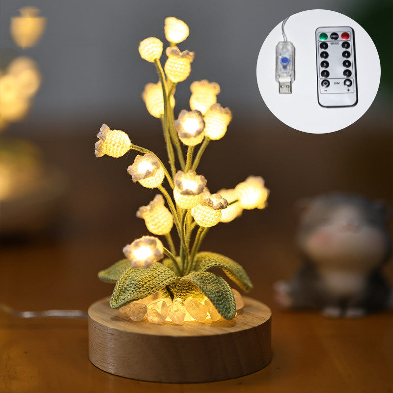 Lily Of The Valley Tulip Night Light /  tulip cube lamp