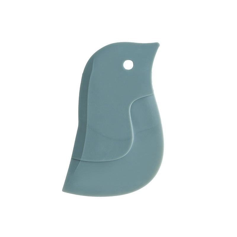 Cute Penguin Shape Baking Soft Blade Scraper Oil Dish Plate Scraping Kitchen Gadget Dirty Stains Cleaning Wiping Board Squeegee Kitchen Gadgets