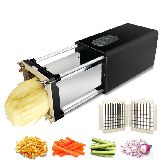 Kitchen Gadget Electric French Fry Cutter With Blades Stainless Steel Vegetable - sopito electric french fry cutter