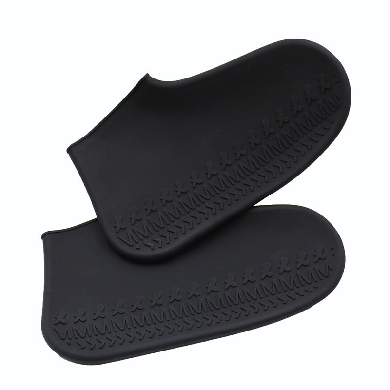 Non-slip thick silicone rain shoe cover