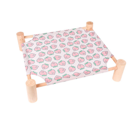 Removable And Washable Solid Wood Pet Dog Bed