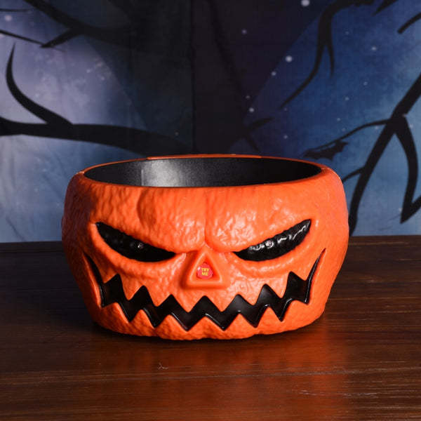 Halloween Dress Up Electric Talking Pumpkin Candy Bowl