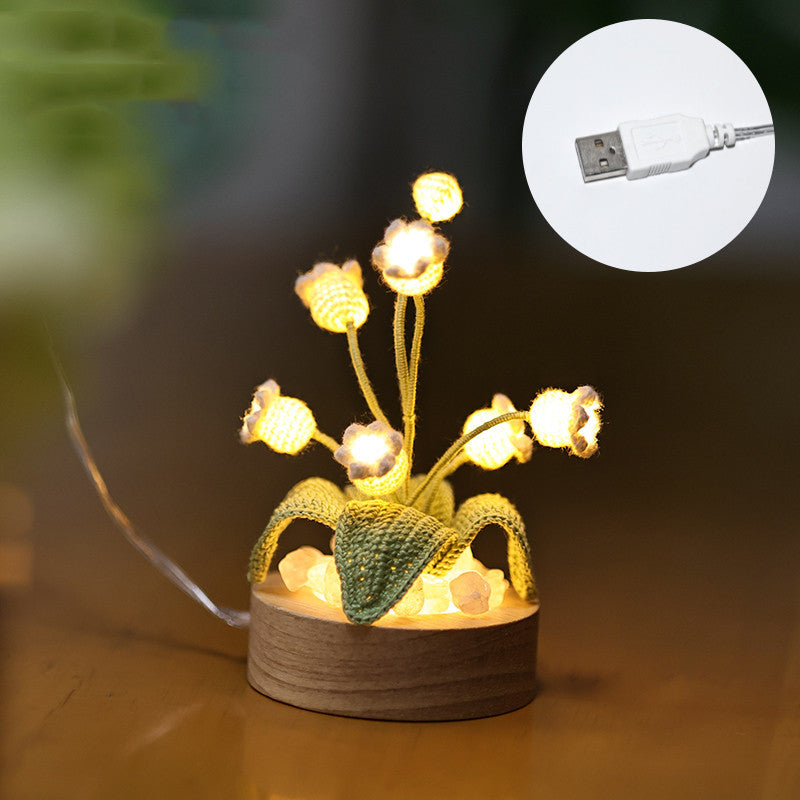 Lily Of The Valley Tulip Night Light /  tulip cube lamp