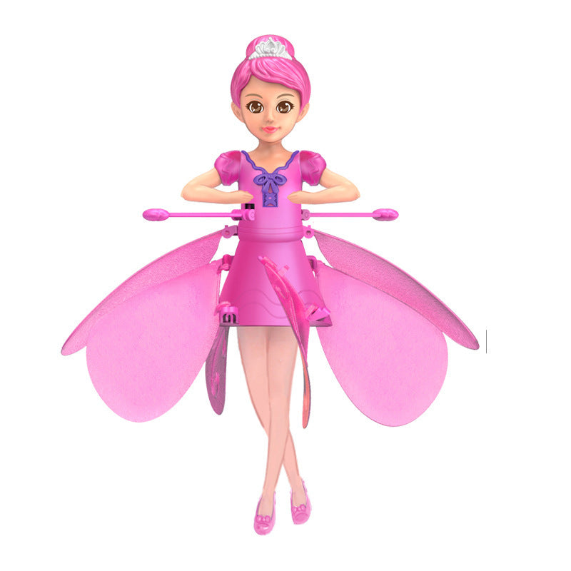 Small Fairy Modeling Flying Machine Water Droplet Children's Toys / flutterbye flying fairy doll/ flying doll toy