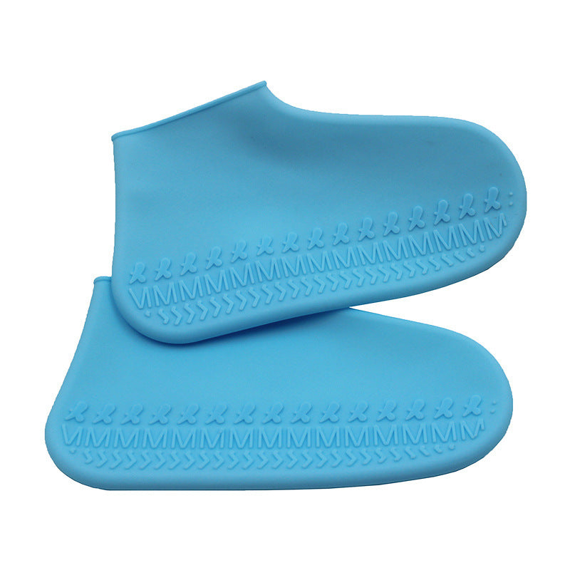 Non-slip thick silicone rain shoe cover