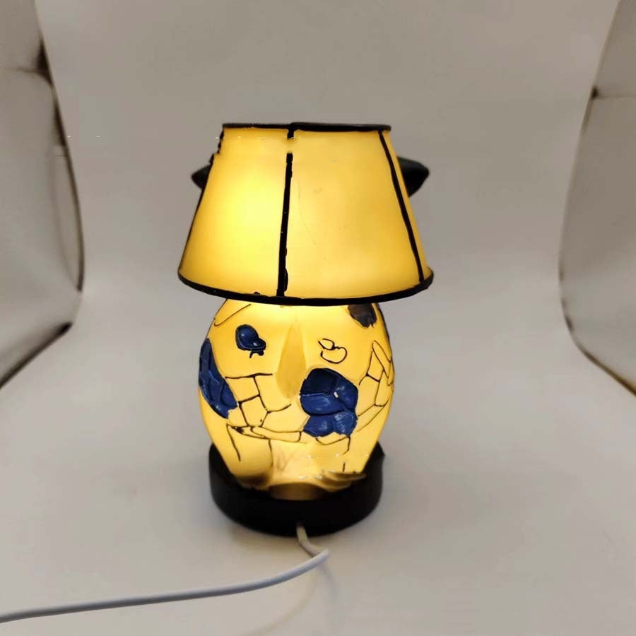 Beautiful Cow Table Lamp Bedside Table Lamp With USB Bedside Lamp For Living Room Bedroom Dormitory Bra Ornament