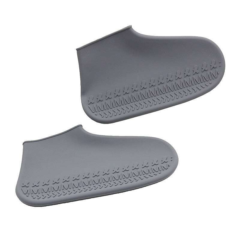 Non-slip thick silicone rain shoe cover