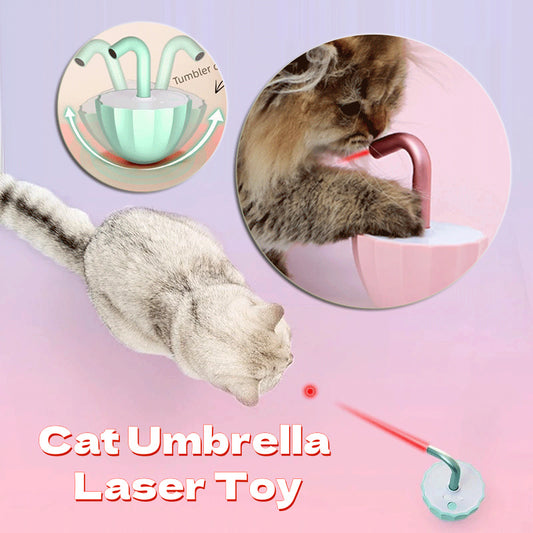 Cat Umbrella Laser Toy Interactive Kitten Automatic Pet Toy Smart Game Active For Pets Electric Intelligent USB Charging