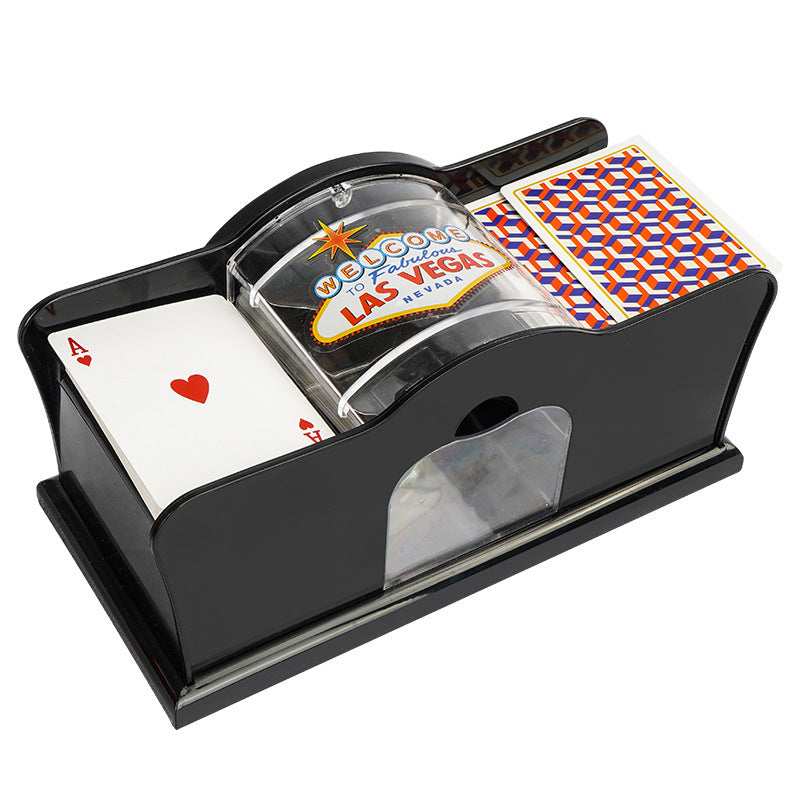 Poker Card Hand Shuffler Easy Hand Cranked Casino Card Shuffling Machine For Blackjack Poker Texas