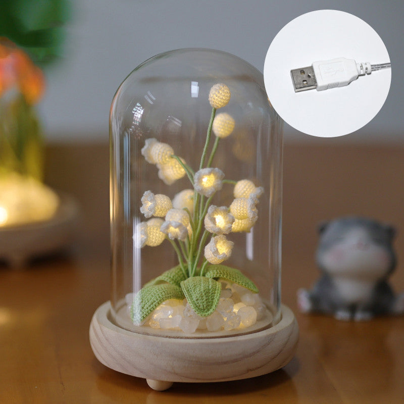 Lily Of The Valley Tulip Night Light /  tulip cube lamp