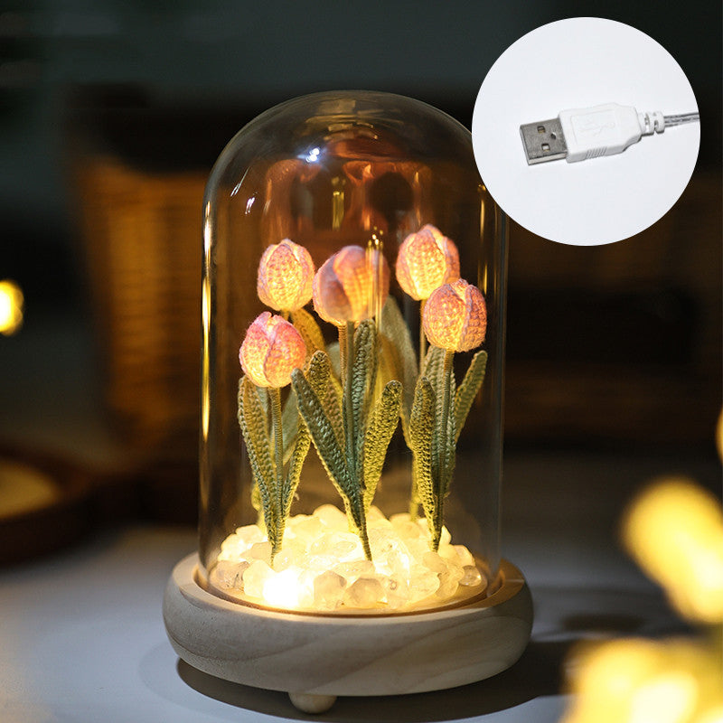 Lily Of The Valley Tulip Night Light /  tulip cube lamp