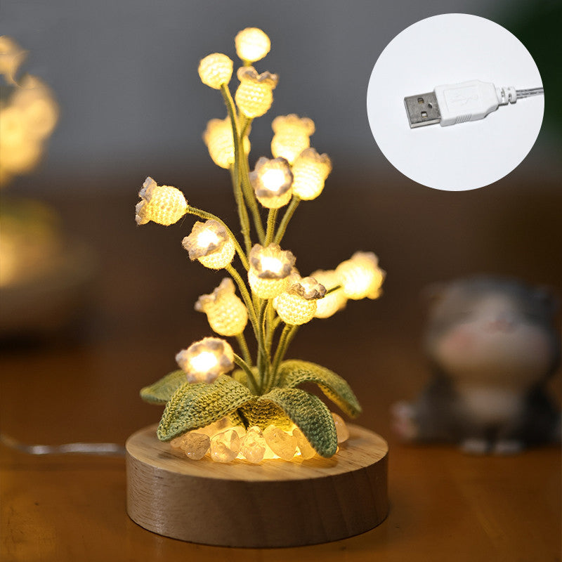 Lily Of The Valley Tulip Night Light /  tulip cube lamp