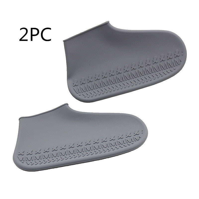 Non-slip thick silicone rain shoe cover