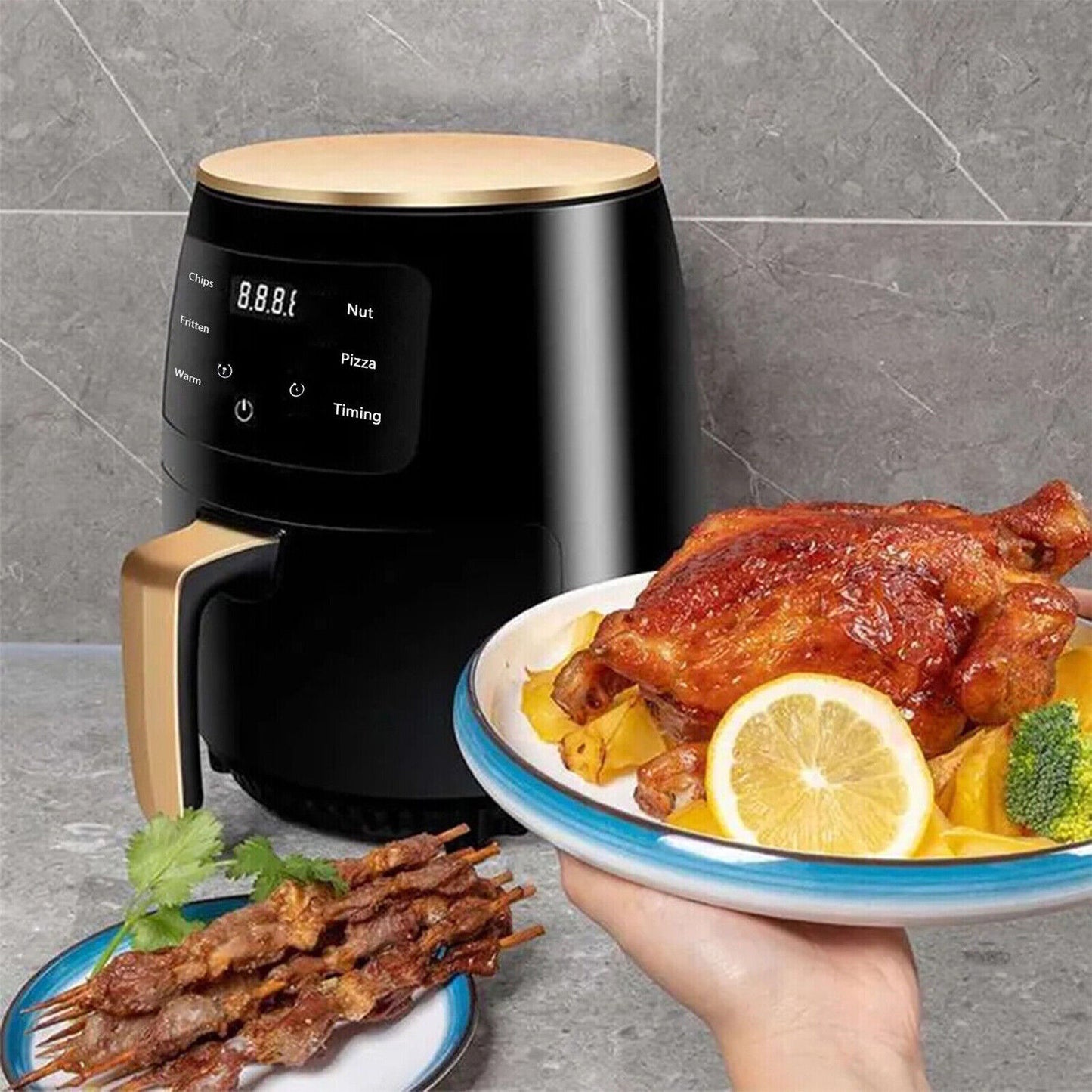 15L Air Fryer Low Fat Healthy Food Oven Cooker Oil Free Frying Chips Timer LCD