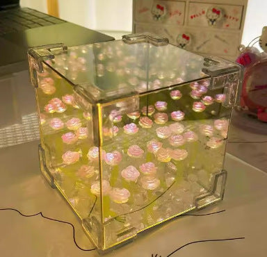 DIY Rubik's Cube Tulip Small Night Lamp